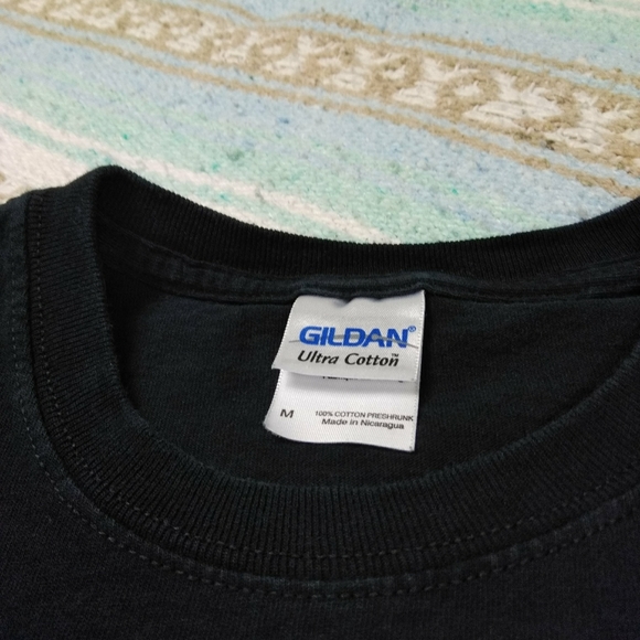 CHEYENNES HUNTING CAMP GRAPHIC TEE SHIRT BLACK MED - Picture 4 of 15